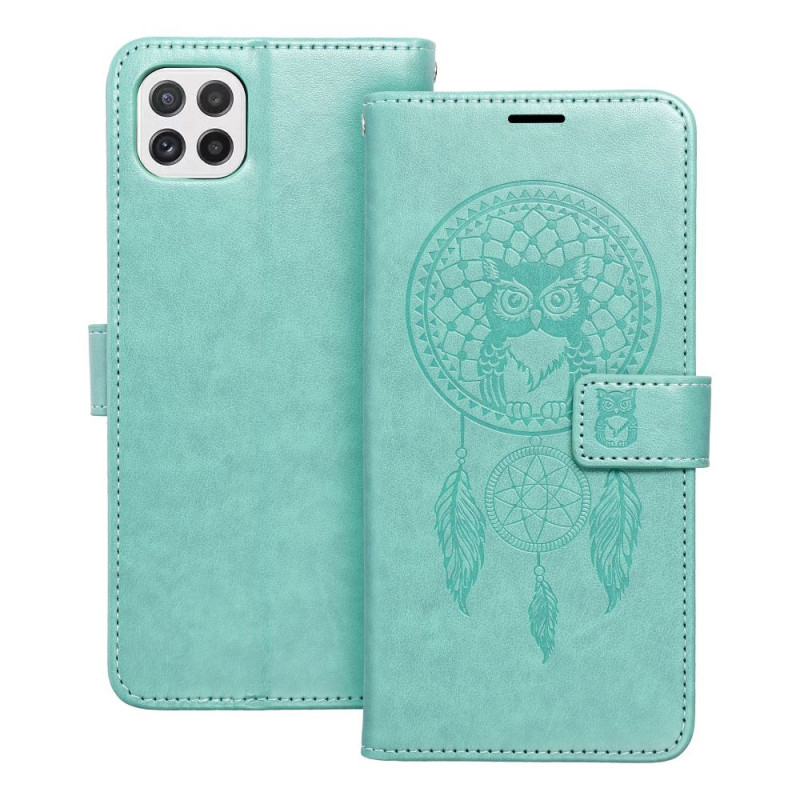 MEZZO Book case for SAMSUNG A22 5G dreamcatcher green MEZZO Book case for SAMSUNG A22 5G dreamcatcher green