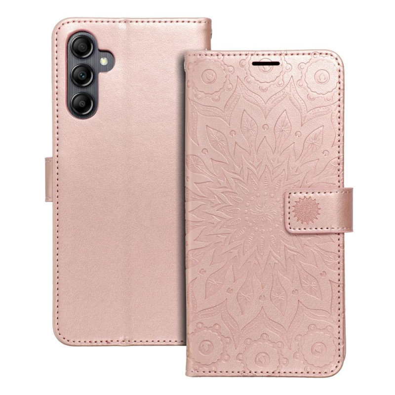 MEZZO Book case for SAMSUNG A14 4G / A14 5G mandala rose gold MEZZO Book case for SAMSUNG A14 4G / A14 5G mandala rose gold