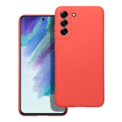 SILICONE case for SAMSUNG S21 FE peach