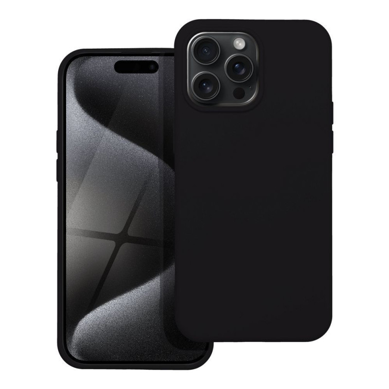 SILICONE case for IPHONE 15 Pro Max black