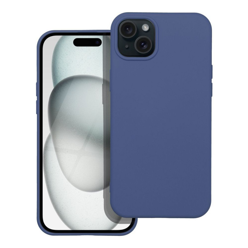 BACK-CASE Silikon navy für APPLE iPhone 15 Plus
