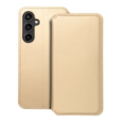 DUAL POCKET Book case for SAMSUNG S23 FE gold
