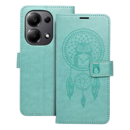 MEZZO Book case for XIAOMI Redmi Note 13 Pro 4G / POCO M6 Pro 4G dreamcatcher green