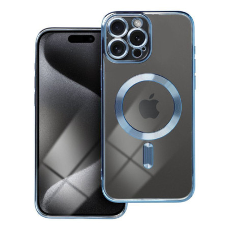 ELECTRO MAG COVER case compatible with MagSafe for IPHONE 15 Pro Max blue