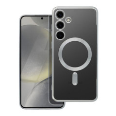 ELECTRO MAG COVER case compatible with MagSafe for SAMSUNG S24 Plus silver