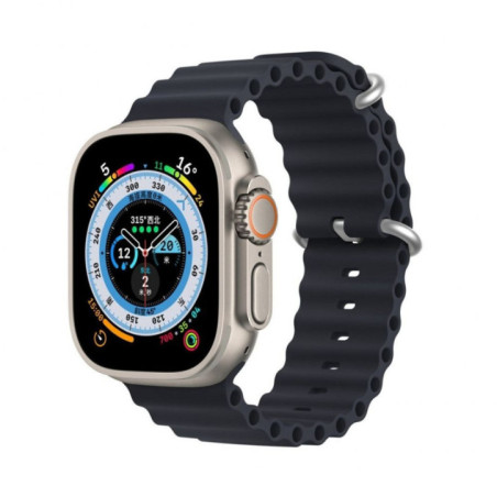 DUX DUCIS strap OCEAN WAVE silicone for Apple Watch 38 / 40 / 41 mm graphite