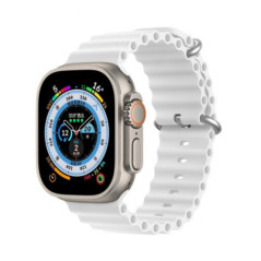 DUX DUCIS strap OCEAN WAVE silicone for Apple Watch 42 / 44 / 45 mm white