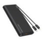 VEGER powerbank 25000 mAh with built-in cables Type C / Lightning PD 130W TCE130 (W2503) black