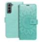 MEZZO Book case for SAMSUNG S21 mandala green MEZZO Book case for SAMSUNG S21 mandala green