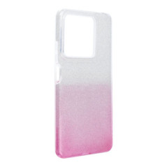 SHINING Case for XIAOMI Redmi Note 13 5G transparent pink
