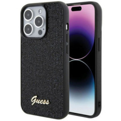 GUESS case for IPHONE 15 Pro GUHCP15LPMSDGSK (Disco Script Metal) black