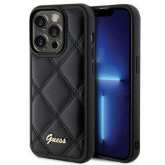 GUESS case for IPHONE 15 Pro GUHCP15LPSQSQSK (Quilted Metal Logo) black