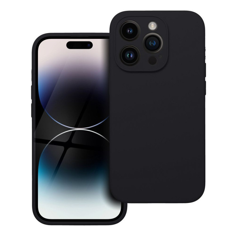 Case for iPhone 14 PRO Silicone 2mm (camera protection) black Case for iPhone 14 PRO Silicone 2mm (camera protection) black