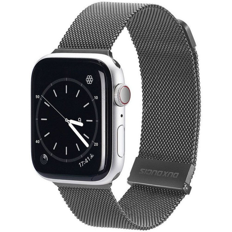 DUX DUCIS strap MILANESE stailess steel magnetic for Apple Watch 38 / 40 / 41 mm grey