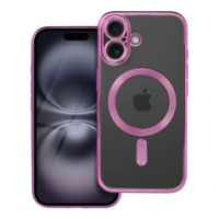 ELECTRO MAG COVER case compatible with MagSafe for IPHONE 16 rose