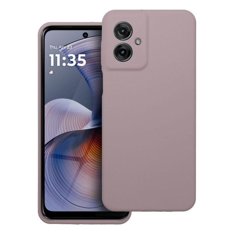 Case SILICONE 2mm for MOTOROLA G55 5G sand pink Case SILICONE 2mm for MOTOROLA G55 5G sand pink