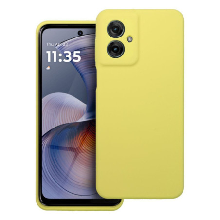 Case SILICONE 2mm for MOTOROLA G55 5G lemon