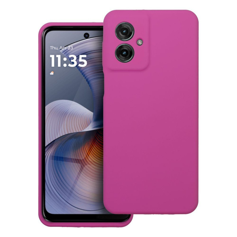 Case SILICONE 2mm for MOTOROLA G55 5G pink