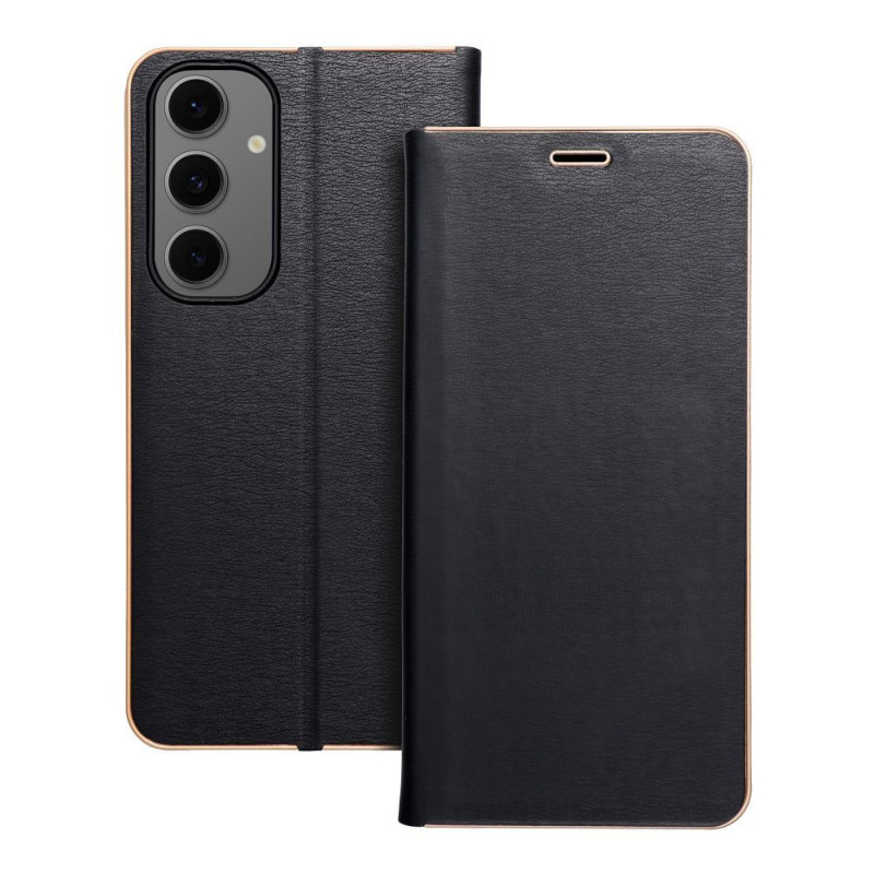 LUNA Book Gold for SAMSUNG S24 FE black