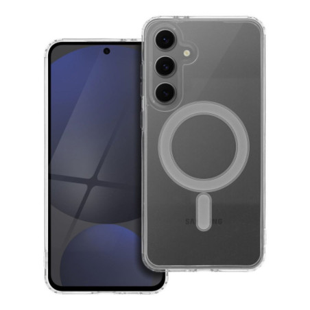 CLEAR MAG COVER case compatible with MagSafe for SAMSUNG S24 FE transparent