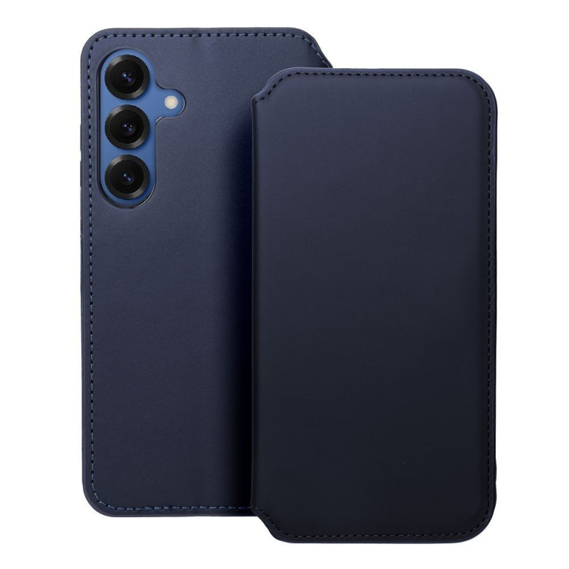 DUAL POCKET Book case for SAMSUNG S25 Plus navy