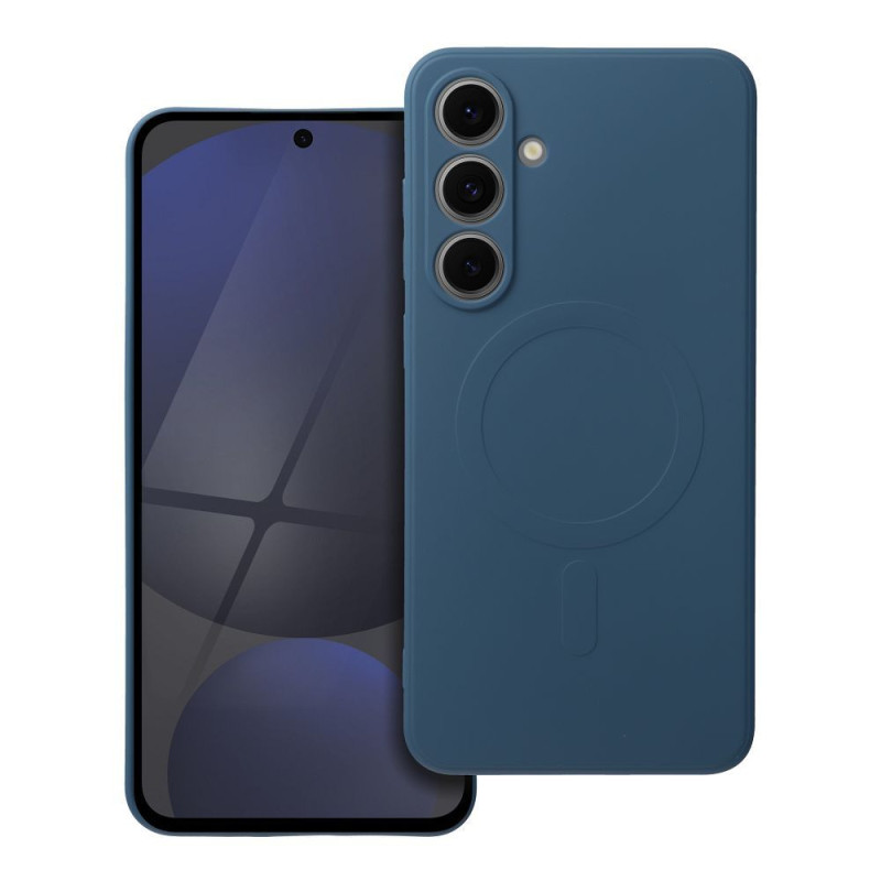 SILICONE MAG COVER case compatible with MagSafe for SAMSUNG S24 FE blue SILICONE MAG COVER case compatible with MagSafe for SAMSUNG S24 FE blue