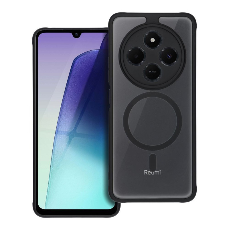 FULL MATTE MAG COVER case compatible with MagSafe for XIAOMI REDMI 14c black FULL MATTE MAG COVER case compatible with MagSafe for XIAOMI REDMI 14c black