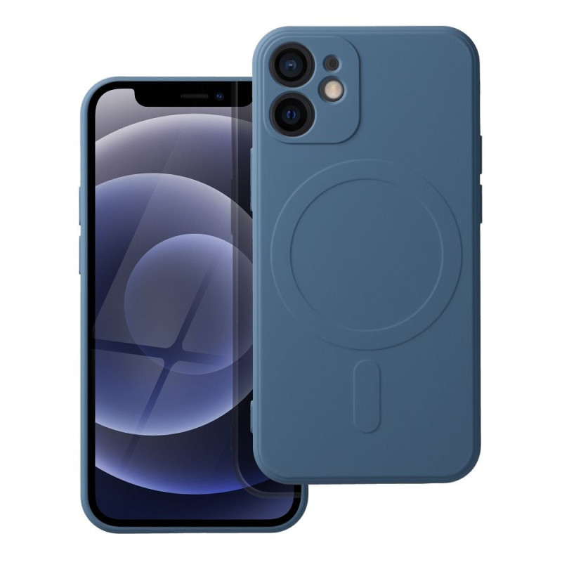 SILICONE MAG COVER case compatible with MagSafe for IPHONE 12 Mini blue SILICONE MAG COVER case compatible with MagSafe for IPHONE 12 Mini blue