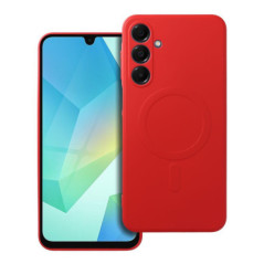 SILICONE MAG COVER case compatible with MagSafe for SAMSUNG A16 5G / A16 4G red
