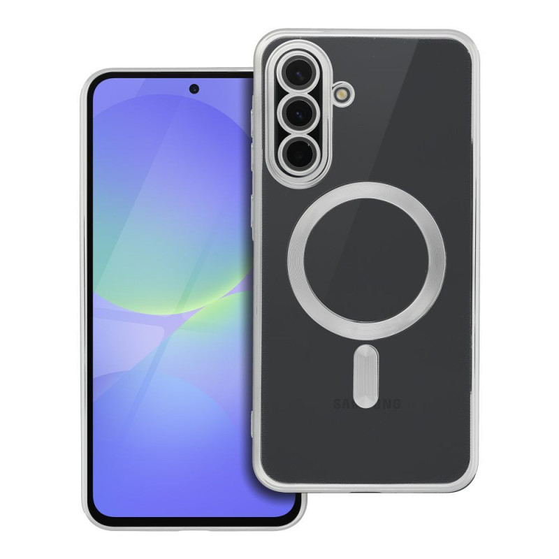 ELECTRO MAG COVER case compatible with MagSafe for SAMSUNG A36 silver