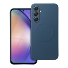 SILICONE MAG COVER case compatible with MagSafe for SAMSUNG A54 blue