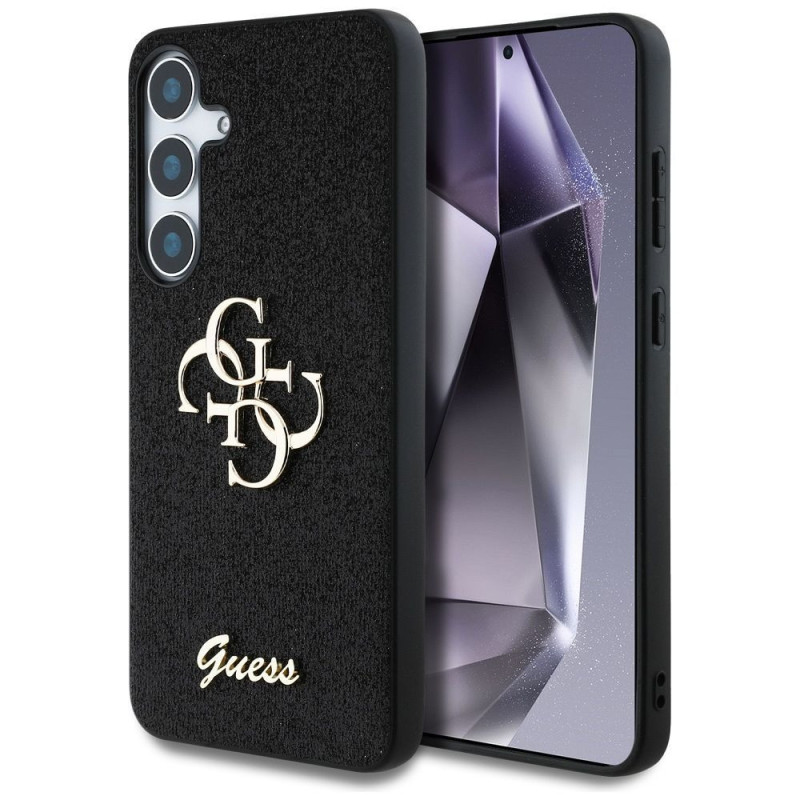 GUESS case for SAMSUNG S25 GUHCS25SHG4SGK (Fixed Glitter Big 4G) black