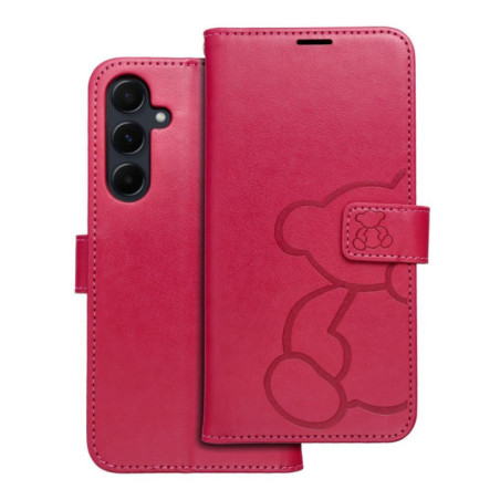 MEZZO Book case for SAMSUNG A55 5G teddy bear magenta