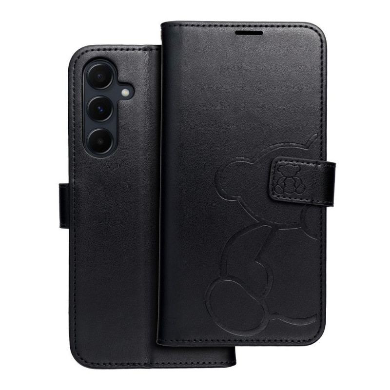 MEZZO Book case for SAMSUNG A55 5G teddy bear black