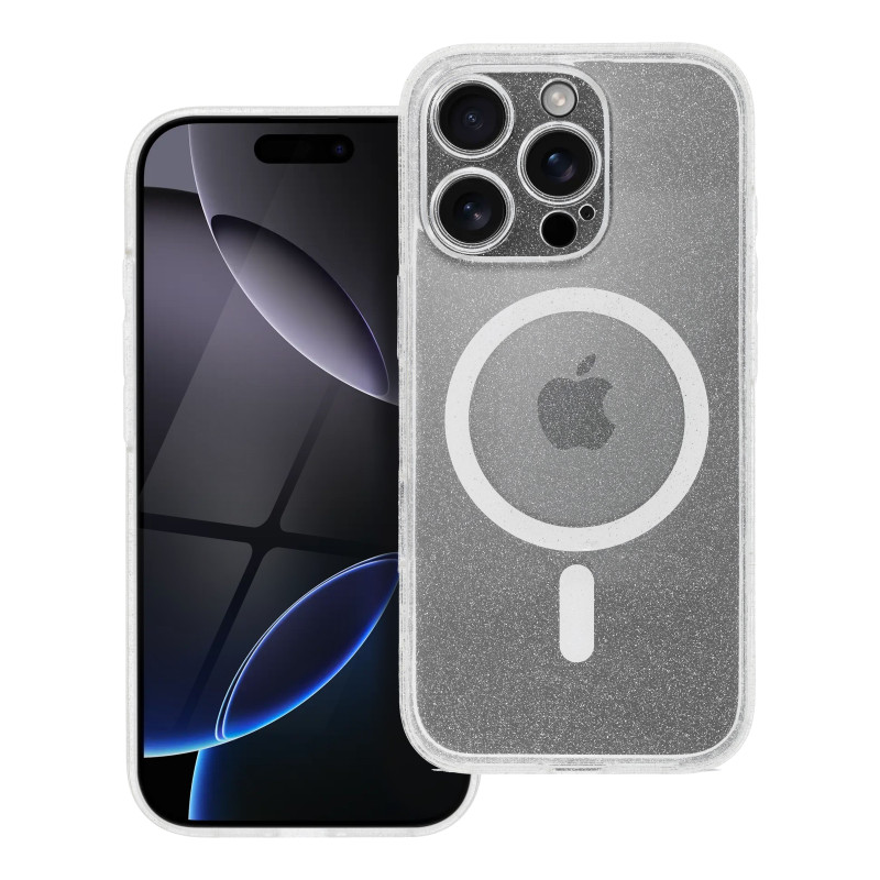 CLEAR MAG COVER case compatible with MagSafe for SAMSUNG S25 Plus transparent glitter CLEAR MAG COVER case compatible with MagSafe for SAMSUNG S25 Plus transparent glitter