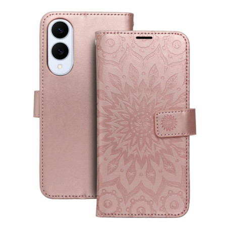 MEZZO Book case for SAMSUNG S25 Edge mandala rose gold