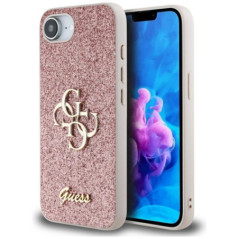 GUESS case for IPHONE 16e (SE 4 2025) GUHCPSE4HG4SGP (Fixed Glitter Big 4G) pink