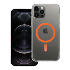 Drop Glue Colorful Ring Mag Cover compatible with MagSafe for IPHONE 12 PRO MAX orange