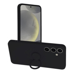 SILICONE RING case for SAMSUNG S24 black
