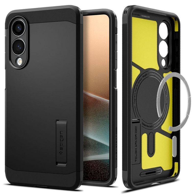 SPIGEN case TOUGH ARMOR compatible with MagSafe for SAMSUNG S25 Edge black