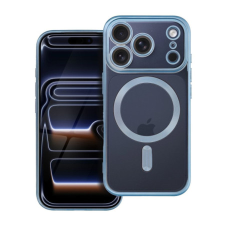 ELECTRO MAG COVER case compatible with MagSafe for IPHONE 17 Pro (full ring) blue