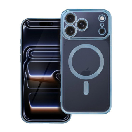 ELECTRO MAG COVER case compatible with MagSafe for IPHONE 17 Pro Max (full ring) blue
