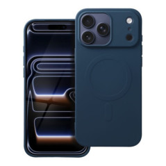 SILICONE MAG COVER (big hole) case compatible with MagSafe for IPHONE 17 Pro Max blue