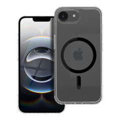 Drop Glue Colorful Ring Mag Cover compatible with MagSafe for IPHONE 16e (SE 4 2025) black