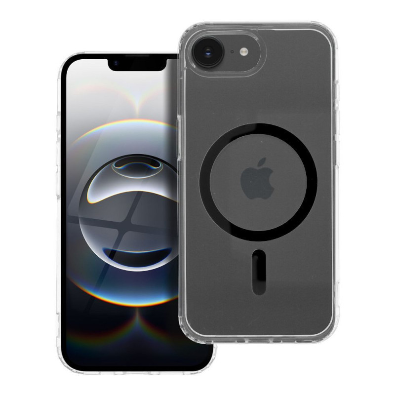 Drop Glue Colorful Ring Mag Cover compatible with MagSafe for IPHONE 16e (SE 4 2025) black Drop Glue Colorful Ring Mag Cover compatible with MagSafe for IPHONE 16e (SE 4 2025) black