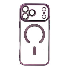 ELECTRO MAG COVER case compatible with MagSafe for IPHONE 17 Pro Max deep purple