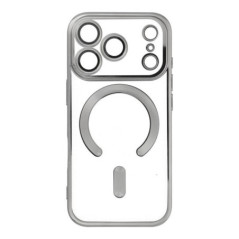 ELECTRO MAG COVER case compatible with MagSafe for IPHONE 17 Pro grey titanium