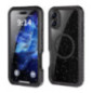 Waterproof case SHELLBOX GT compatible with MagSafe for IPHONE 16 Plus black