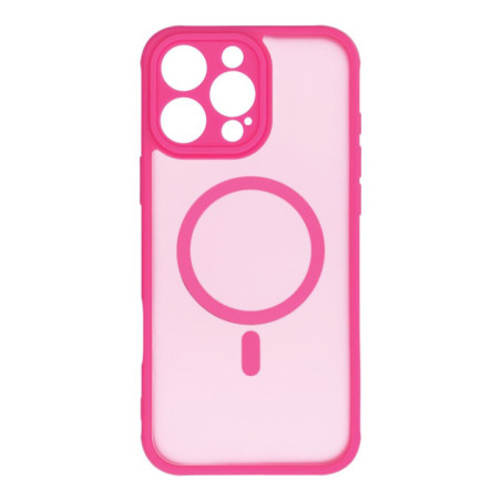 FULL MATTE MAG COVER case compatible with MagSafe for IPHONE 16 Pro Max pink
