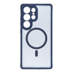 FULL MATTE MAG COVER case compatible with MagSafe for SAMSUNG S25 blue